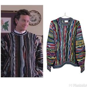 Vintage COOGI 3D Knit Pullover Sweater The Santa Clause Size XL